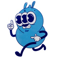 Blue Bunny Cut-Out 