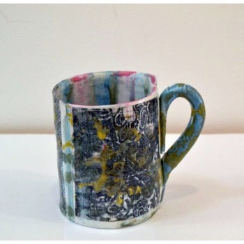 Cană ceramică, model abstract 