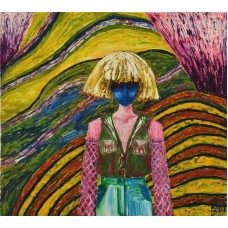 Fata cu fața albastră