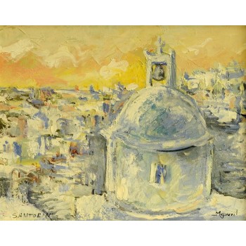 Cupolă la Santorini